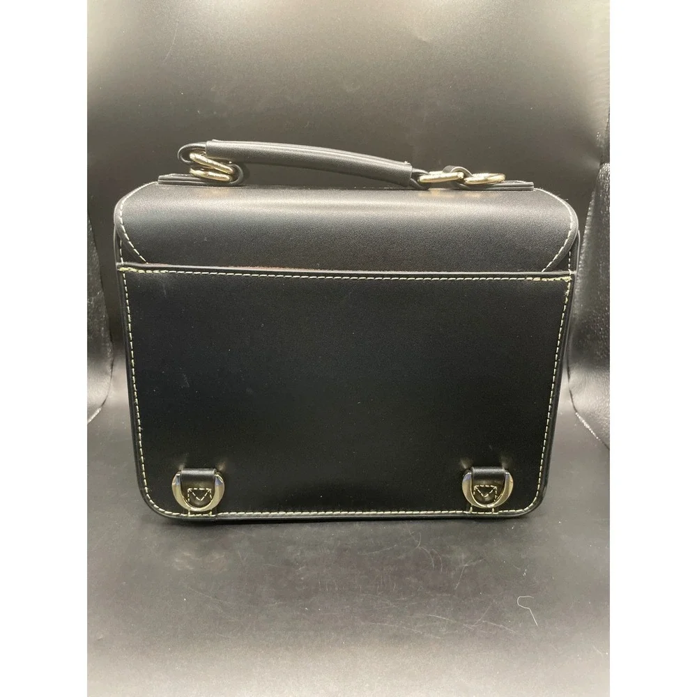 Cwatcun Camera Bag Retro PU Leather Crossbody Backpack Case